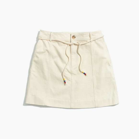 Madewell Capital A-Line Mini Skirt Size 14 Cloud Lining - Picture 2 of 8